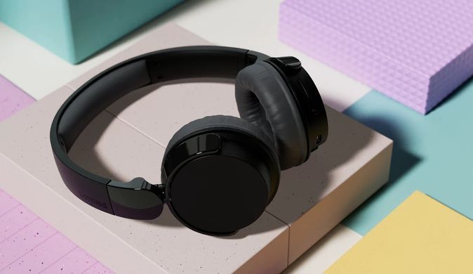 Philips Наушники On-ear TAH3209 BT 5.3, Wireless, Mic, Черный TAH3209BK/00 фото