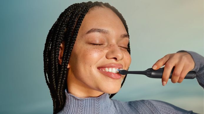 Philips Philips toothbrush electric Sonicare 3100 series, set, 2pcs in a set, black, pink HX4072/42 фото