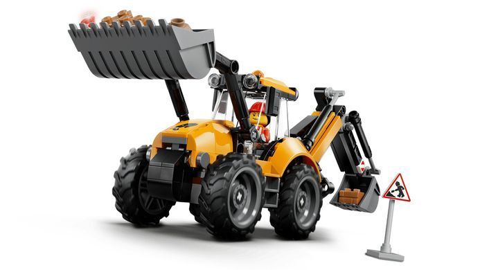 LEGO Конструктор LEGO City Жовтий екскаватор-навантажувач 60480 фото