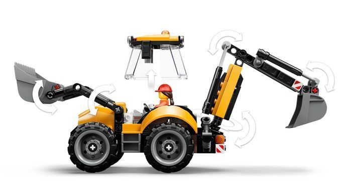 LEGO Конструктор LEGO City Жовтий екскаватор-навантажувач 60480 фото