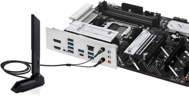 ASUS Материнcкая плата B650E MAX GAMING WIFI sAM5 B650 4xDDR5 M.2 HDMI DP ATX 90MB1LD0-M0EAY0 фото