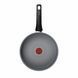Tefal Сотейник Halo, 24см, з кришкою, алюміній, бакеліт, скло, сірий 2 - магазин Coolbaba Toys