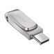 SanDisk Накопичувач 512GB USB 3.1 Type-A + Type-C Dual Drive Luxe Срібний 7 - магазин Coolbaba Toys