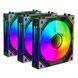 2E Gaming Комплект вентиляторов 2E GAMING Air Cool ACF120MB-ARGB, 3x120мм, 2000rpm, 4pin PWM +5VARGB, 20.5dBa, чёрный 1 - магазин Coolbaba Toys