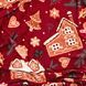 ARDESTO Плед Christmas Flannel 160х200см, 100% полиэстер, имбирные домики