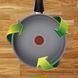 Tefal Сотейник Halo, 24см, з кришкою, алюміній, бакеліт, скло, сірий 4 - магазин Coolbaba Toys