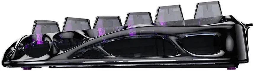 GravaStar Клавиатура механическая Mercury V75 Lite 75keys, Blackcore, USB-A, Transparent Black GSV75LITE_XTAL_BLK фото
