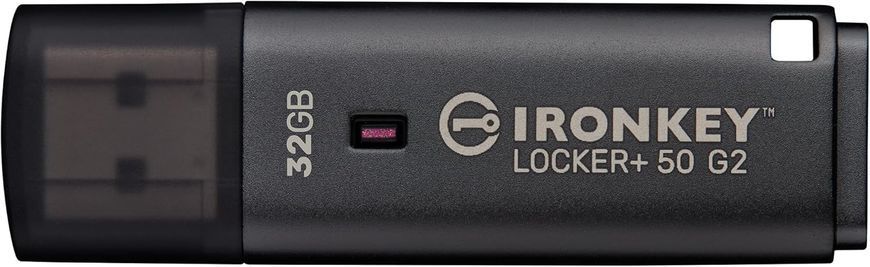 Kingston Накопичувач Kingston 32GB USB 3.2 Type-A Gen1 IronKey Locker+ 50 G2 IKLP50G2/32GB фото