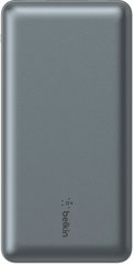 Belkin Акумулятор портативний літій-іонний Power Bank 20000мА·год, 15Вт, 2хUSB-A/USB-C, cірий BPB012BTGY фото