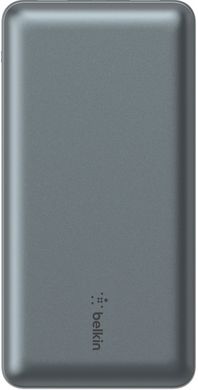 Belkin Акумулятор портативний літій-іонний Power Bank 20000мА·год, 15Вт, 2хUSB-A/USB-C, cірий BPB012BTGY фото