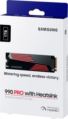 Samsung Накопичувач SSD M.2 1TB PCIe 4.0 990PRO + радіатор MZ-V9P1T0GW фото