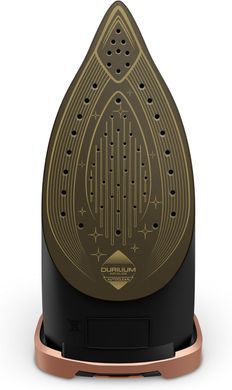 Tefal Праска Ultimate Power Pro, 3200Вт, 350мл, паровий удар -300гр, постійна пара - 85гр, керам. підошва, чорно-золотий FV9E50E0 фото