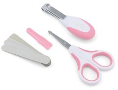 Набір Nuvita для догляду за дитиною 0м+ Рожевий Безпечні ножиці з акс. NV1138COOLPINK фото