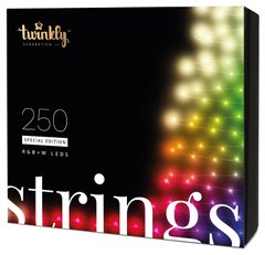 Гірлянда Smart LED Twinkly Strings RGBW 250, Gen II, IP44, довжина 20м, кабель чорний - купити в інтернет-магазині Coolbaba Toys