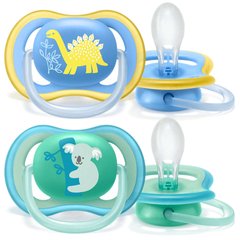 Пустушка Ultra Air, 18 місяців +, дизайн для хлопчиків, 2 шт - купити в інтернет-магазині Coolbaba Toys