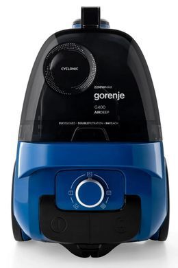 Gorenje Пилосос контейнерний, 850Вт, конт пил -3.3л, HEPA, телескоп трубка, синій VC2206G4ADBL фото