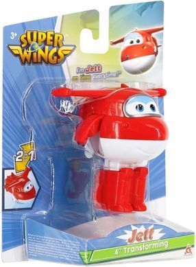 Super Wings Super Wings Transformer Toy Transforming Jett, 10cm EU780621 фото