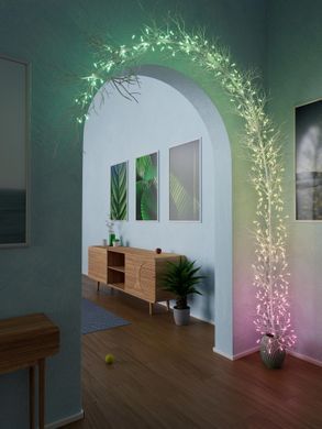Twinkly Гірлянда Smart LED Twinkly Strings Candle RGB 200 IP20 12м USB-C кабель прозорий без БЖ TWKC200RGB-T фото
