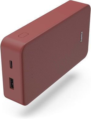 HAMA Акумулятор портативний літій-іонний Power Bank Hama 20000 мА&middot;год, USB-C, USB-A, red 00201717 фото