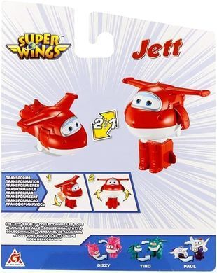 Super Wings Super Wings Transformer Toy Transforming Jett, 10cm EU780621 фото