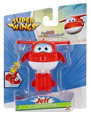 Super Wings Super Wings Transformer Toy Transforming Jett, 10cm EU780621 фото
