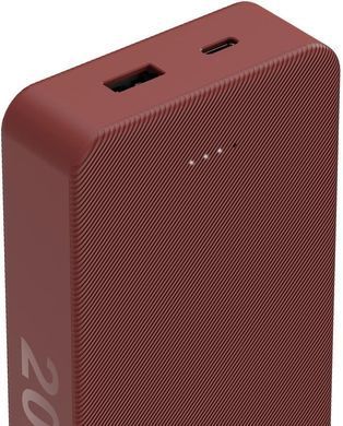 HAMA Акумулятор портативний літій-іонний Power Bank Hama 20000 мА&middot;год, USB-C, USB-A, red 00201717 фото