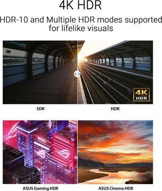 ASUS Монітор 27" VY27UQ 2xHDMI, DP, MM, IPS, 3840x2160, sRGB 99%, AdaptiveSync, HDR10 90LM09U3-B01170 фото