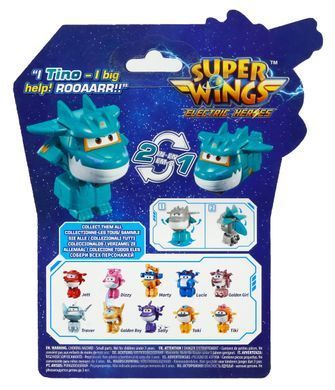 Super Wings Ігрова фігурка-трансформер Super Wings Transform-a-Bots Тіно (Tino) EU780037 фото