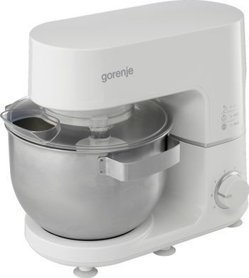 Gorenje Кухонная машина 800Вт, чаша-металл, корпус-металл, насадок-3, белый MMC800CW фото