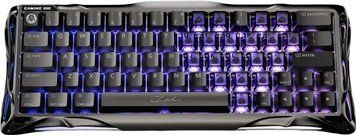 GravaStar Клавіатура магнітна Mercury V60 Pro 60keys, GravaStar Blackcore, USB-A, 8k,RGB, Interstellar Silver GSV60PRO_XTAL_BLK фото