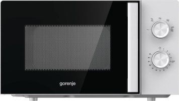 Gorenje Мікрохвильова піч, 17л, мех. керув., 700Вт, дисплей, білий MO17E1WH фото