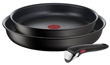 Tefal Набір посуду Ingenio Easy Cook & Clean, змінна ручка, 3предметів, алюміній, бакеліт, чорний L1549013 фото