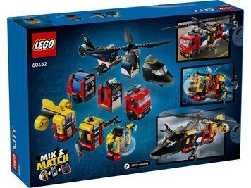 LEGO Конструктор LEGO City Ремікс вертольотів, пожежних машин і підводних човнів 60462 фото