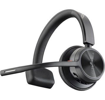 Poly Гарнітура комп'ютерна моно On-ear Voyager 4310-M з адаптером BT700, USB-A, Bluetooth, всеспрямований, Acoustic fence, сертифікат Microsoft Teams, чорний 77Y91AA фото