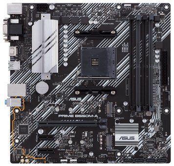 ASUS Материнcкая плата PRIME B550M-A sAM4 B550 4xDDR4 M.2 HDMI-DVI-VGA mATX 90MB14I0-M0EAY0 фото