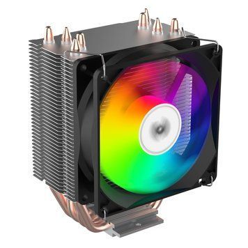 2E Gaming Процесорний кулер Air Cool AC90D4-ARGB, LGA1700, 1200, 115x, 1366, AM5, AM4, AM3, AM3+, 4pin PWM, 3pin +5VARGB, TDP 130W 2E-AC90D4-ARGB фото