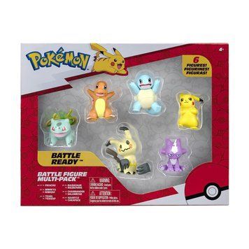 Набір ігрових фігурок POKEMON W6 - СЕБАЛАЙ, ЕКСЬЮ, СНАЙВІ, ТЕПІГ, ОШАВОТТ, ПІКАЧУ PKW3062 фото