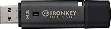 Kingston Накопичувач Kingston 64GB USB 3.2 Type-A Gen1 IronKey Locker+ 50 G2 IKLP50G2/64GB фото