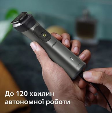 Philips Триммер Series 7000 для лица, головы, тела, акум., насадок-15, сталь, серо-черный MG7950/15 фото