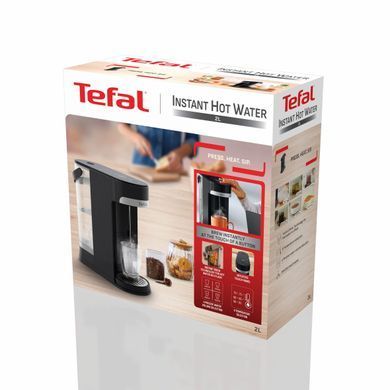 Tefal Електрочайник-диспенсер Tefal Instant Hot Water 2л, 5 темп.реж, миттєве нагрівання, сенc. управління, чорний BR3508E0 фото