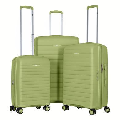 2E Валіза, Aero, поліпропілен, мала, 35/44 л, TSA, 4 колеса, EXP, оливково-зелений 2E-SPP-AERO-S-MG фото