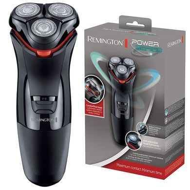 Remington Бритва електр. роторна Power Series, бритв.головок-3, от сети, сух., тример, чорно-червоний PR1330 фото