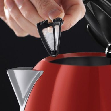 Електрочайник Russell Hobbs Colours Plus, 1.7л, метал , червоно-чорний 20412-70 фото