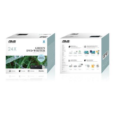 ASUS Привід оптичний внутрішній X Multi DRW-24D5MT DVD+-R/RW burner M-DISC SATA чорний BOX 90DD01Y0-B20010 фото