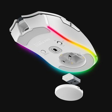 Razer Миша Cobra Pro, RGB, USB-A/WL/BT, білий RZ01-04660200-R3G1 фото
