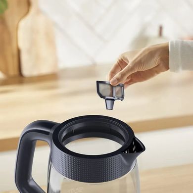 Tefal Electric kettle Tefal Morning Glass Kettle, 1.7L, glass, black KO2G08E0 фото