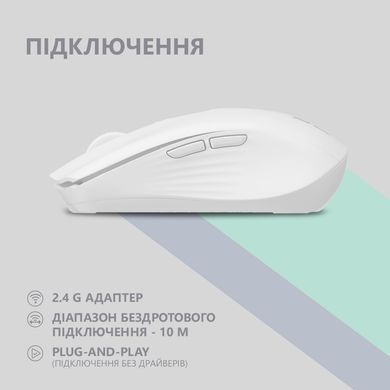 Мышь 2E MF270 Silent Rechargeable WL White 2E-MF270WWH фото