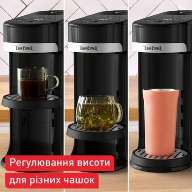 Tefal Електрочайник-диспенсер Tefal Instant Hot Water 2л, 5 темп.реж, миттєве нагрівання, сенc. управління, чорний BR3508E0 фото