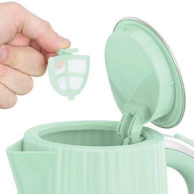 Russell Hobbs Электрочайник Eden, 1.7л, нержавеющая сталь, пластик, фисташковый 27364-70 фото