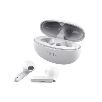 Trust Наушники TWS Yavi Earphones BT 5.3, ENC, SBC, Mic, Белый 25173_TRUST фото
